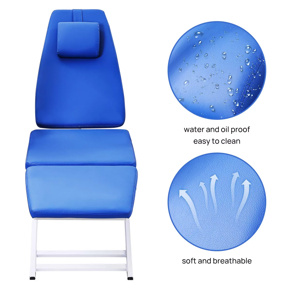 Portable Dental Mobile Chair Folding Chair with LED Light + Air Turbine Unit + Dental Tray